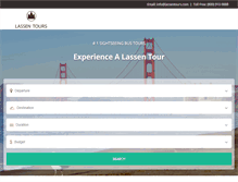 Tablet Screenshot of lassentours.com